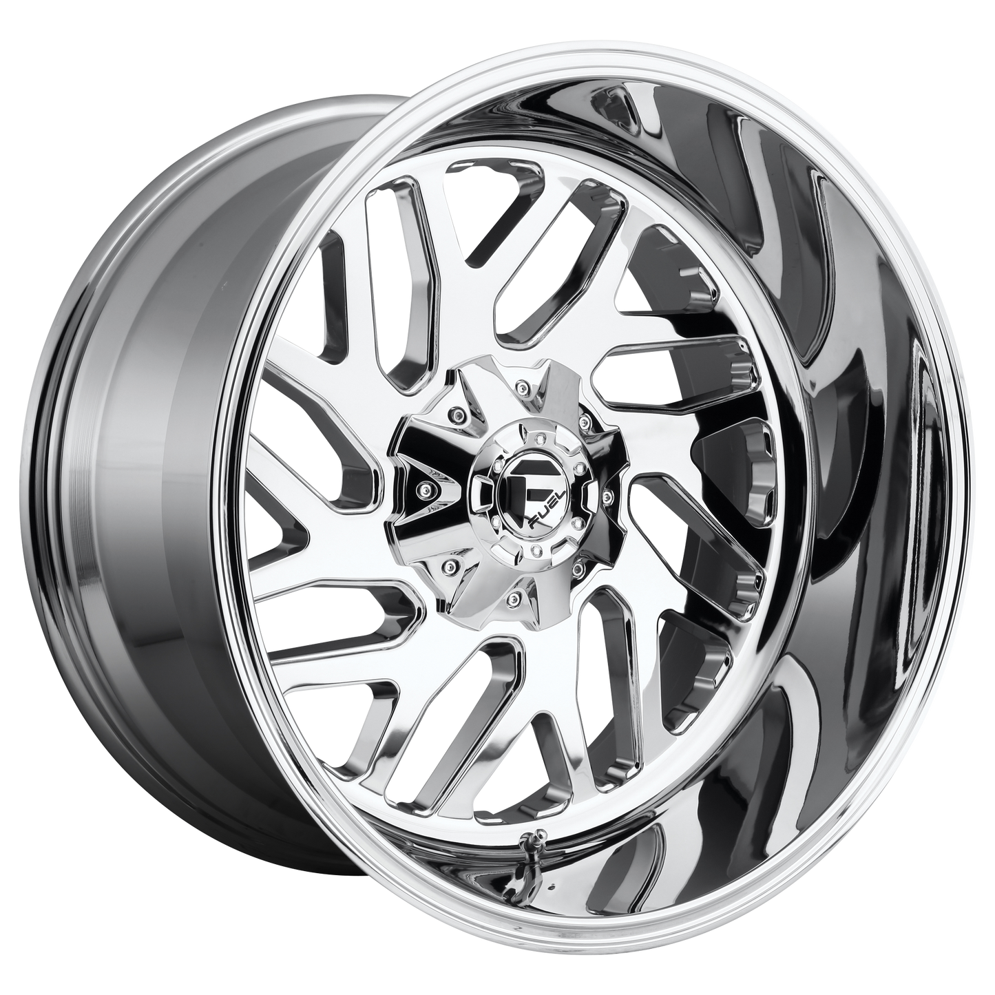 Set of 4: Fuel D609 Triton Wheel, 22x10.0 -19 Offset 6x135/6x139.7, Chrome Plated - D60922009846