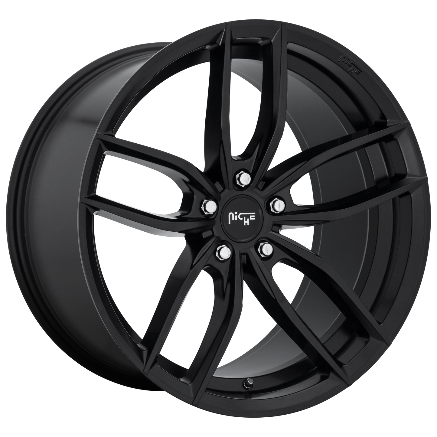 Set of 4: Niche M203 Vosso Wheel, 20x11.0 +35 Offset 5x112, Matte Black - M203201143+35