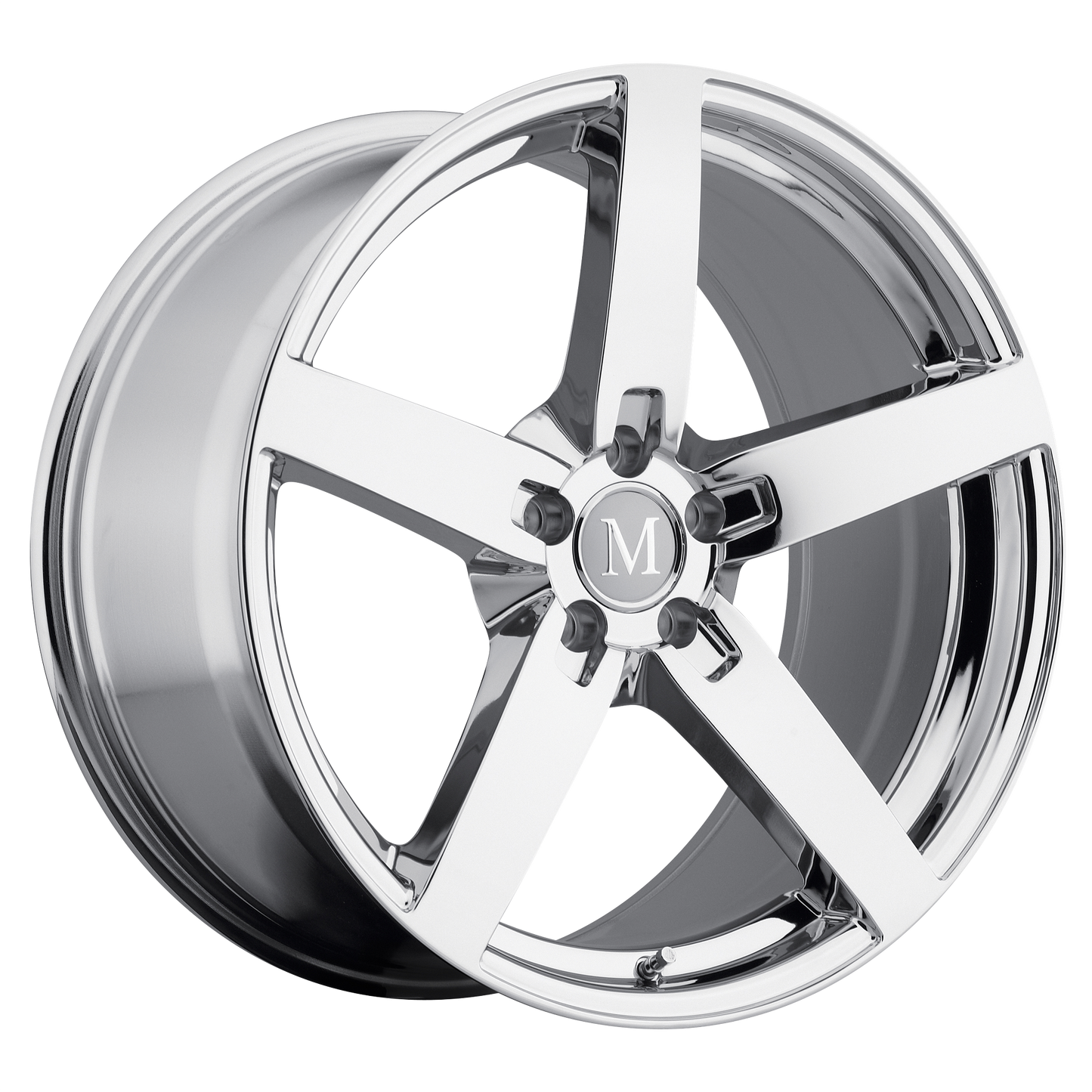 Set of 4: Mandrus Arrow Wheel, 19x9.5 +35 Offset 5x112, Chrome - 1995MAA355112C66