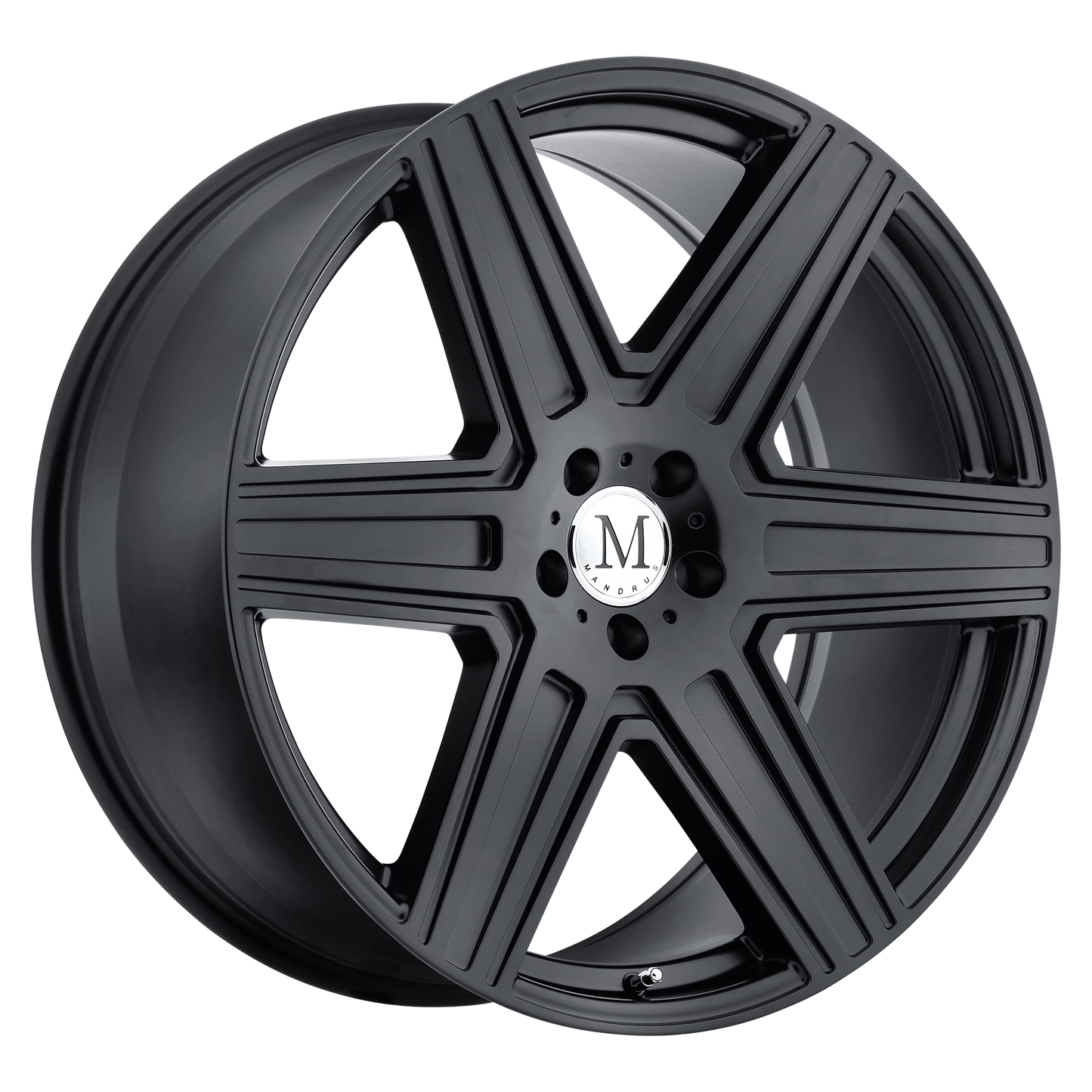 Set of 4: Mandrus Atlas Wheel, 20x10.0 +25 Offset 5x112, Matte Black - 2010MAT255112M66