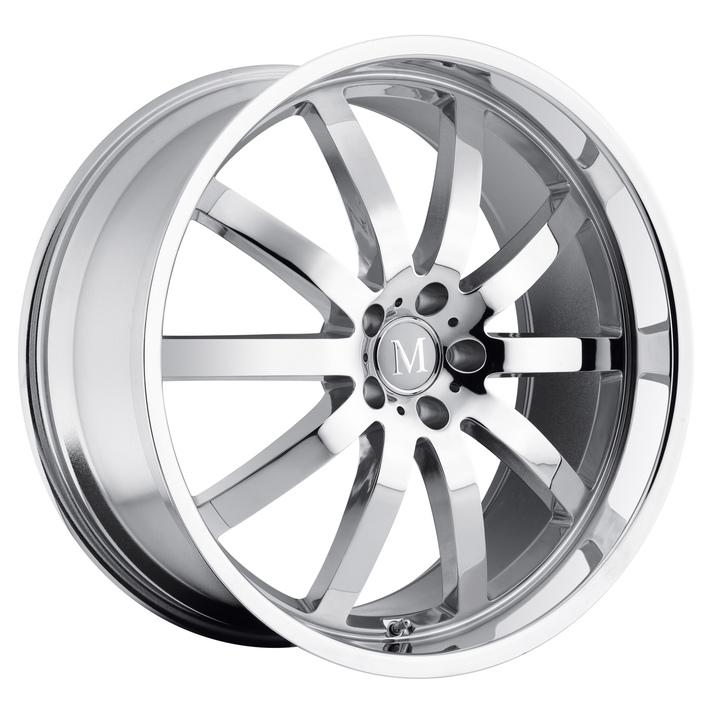 Set of 4: Mandrus Wilhelm Wheel, 19x9.5 +35 Offset 5x112, Chrome - 1995MAW355112C66