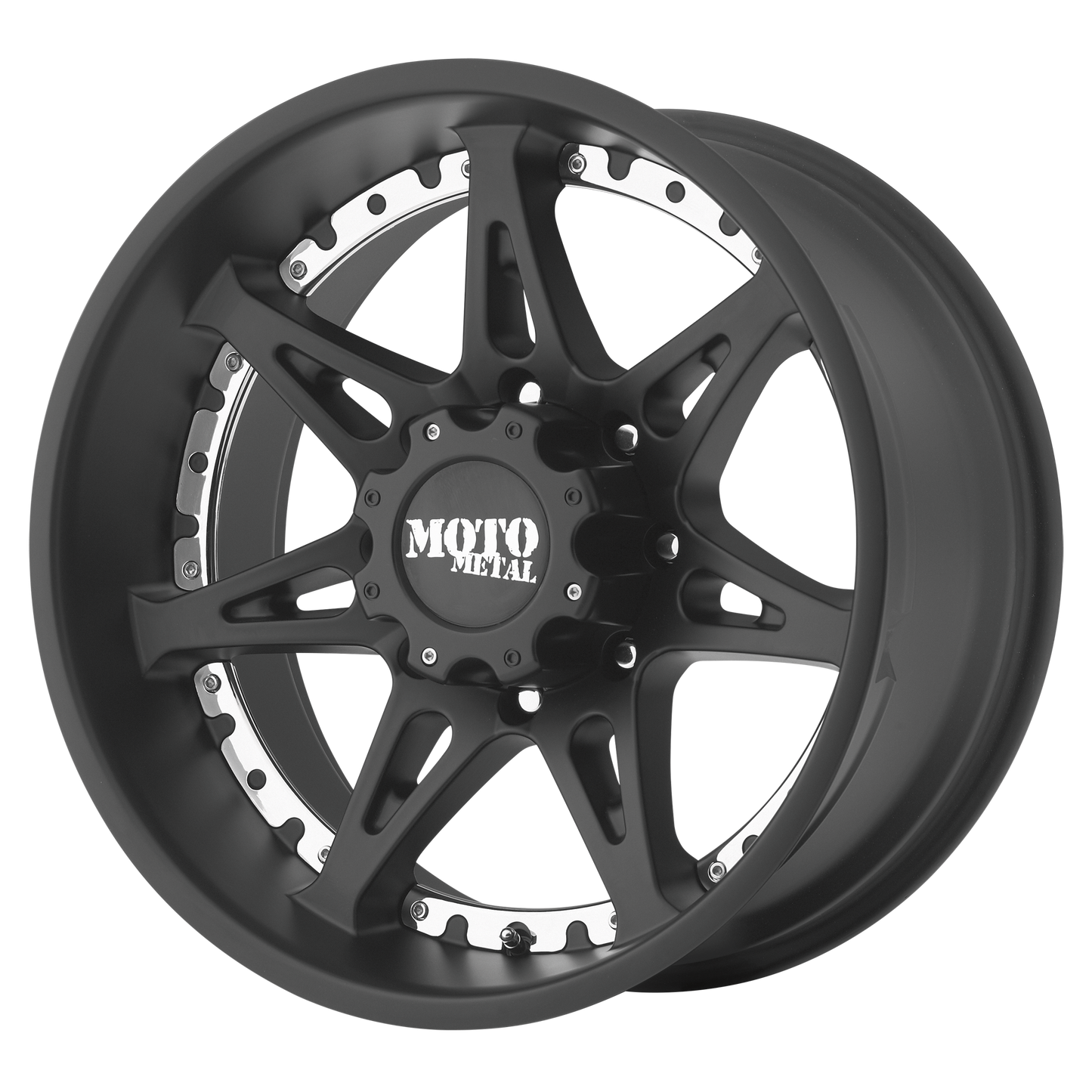 Set of 4: Moto Metal Mo961 Wheel, 20x10.0 -24 Offset 6x135, Satin Black - MO96121063724N