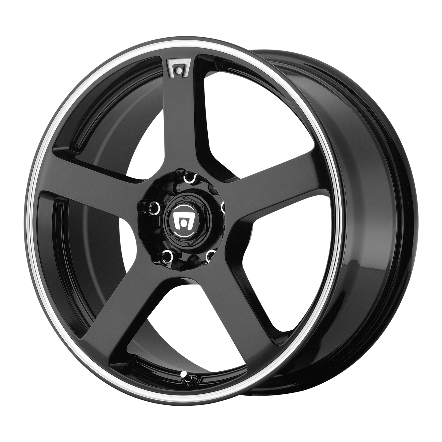 Set of 4: Motegi Mr116 Fs5 Wheel, 15x6.5 +40 Offset 5x100/5x114.3, Gloss Black Machined Flange - MR11656531340