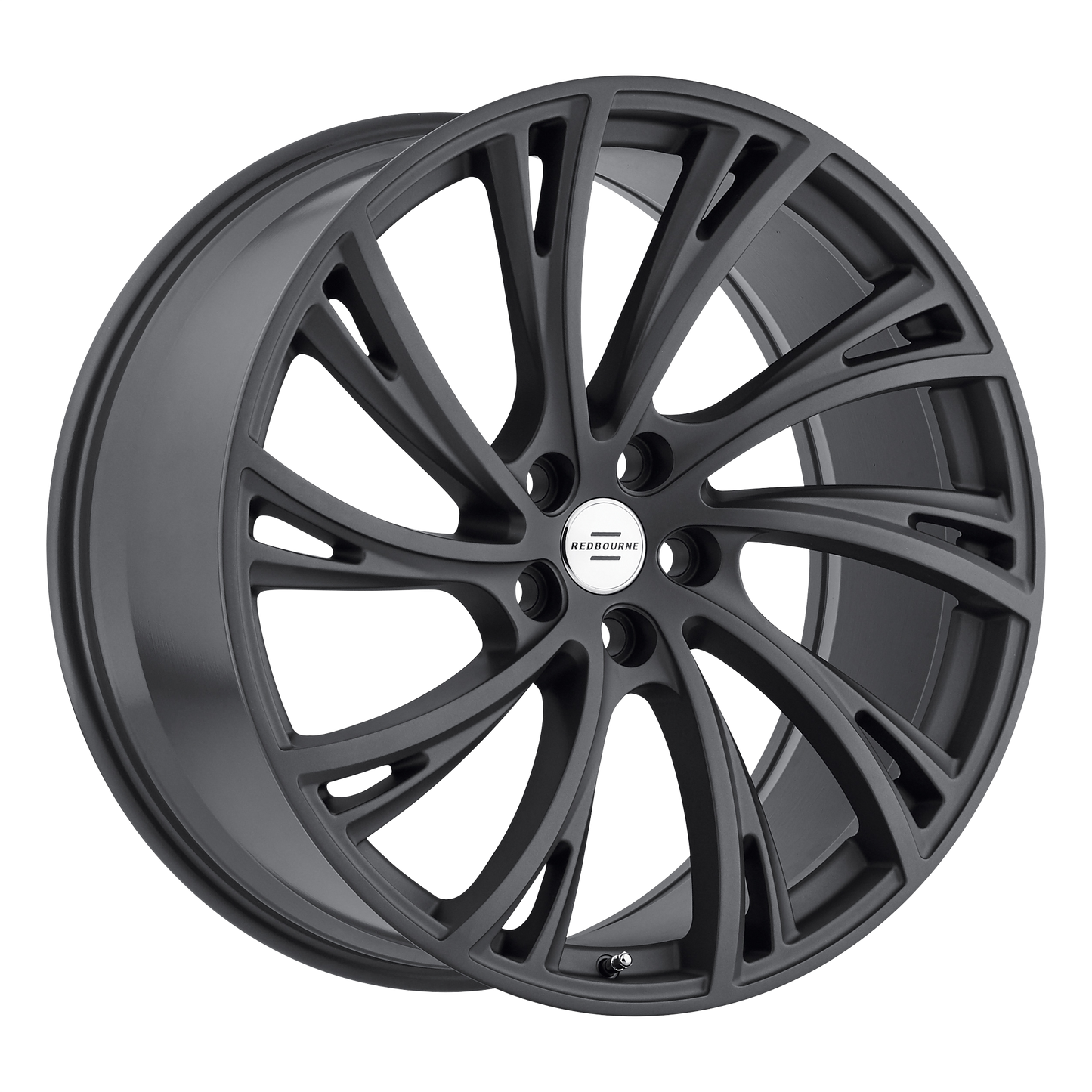 Set of 4: RedBourne Noble Wheel, 22x10.0 +37 Offset 5x120, Matte Gunmetal - 2210RDB375120G72L