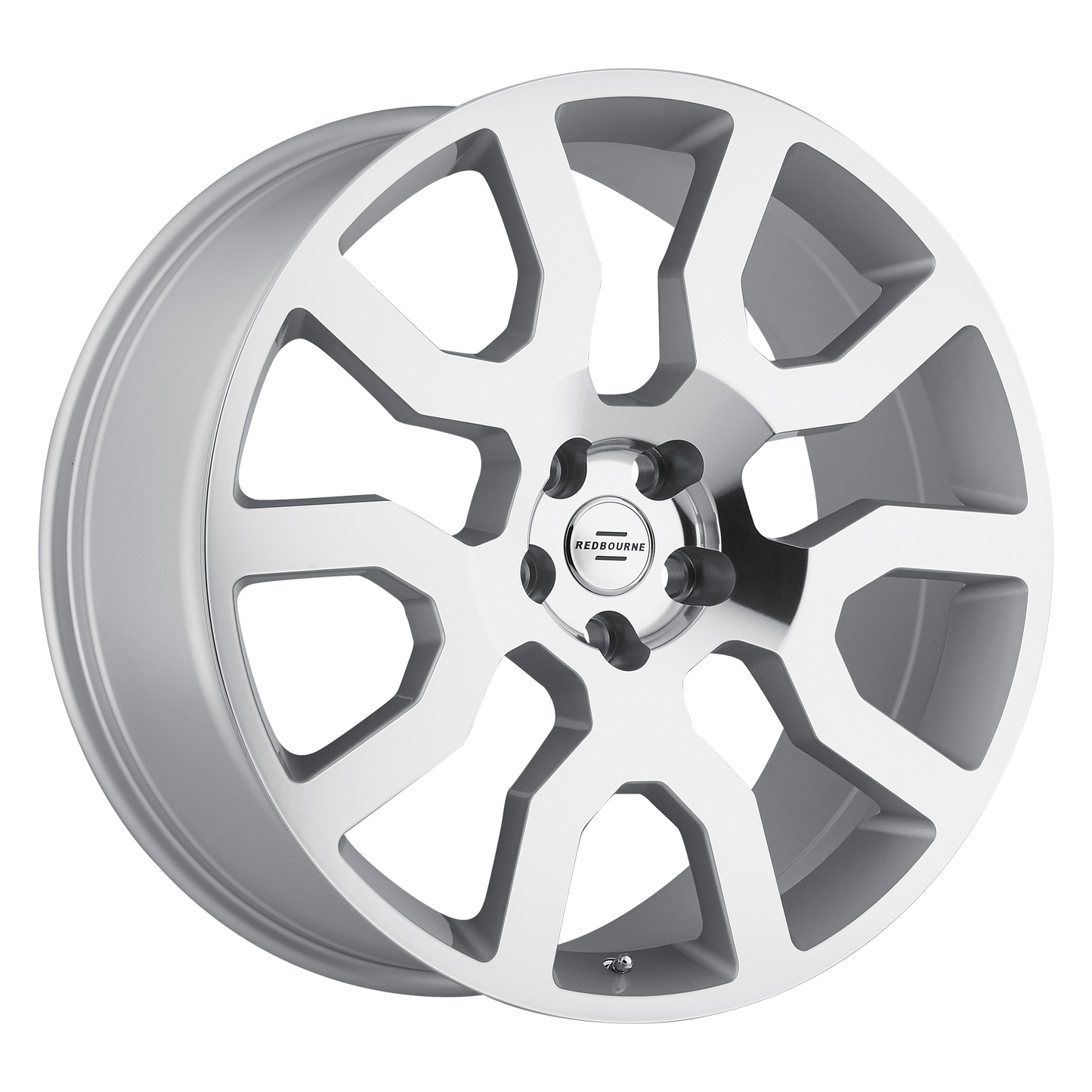Set of 4: RedBourne Hercules Wheel, 22x10.0 +37 Offset 5x120, Silver W/ Mirror Cut Face - 2210RHE375120S72