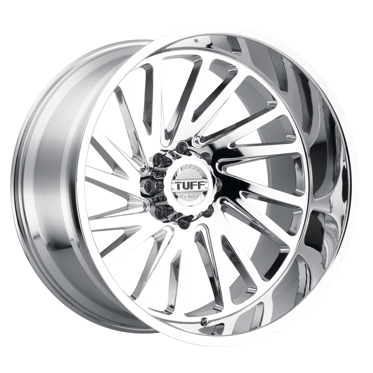 Set of 4: Tuff T2 A Wheel, 22x12.0 -45 Offset 6x135, Chrome - 2212T2A-56135C87R
