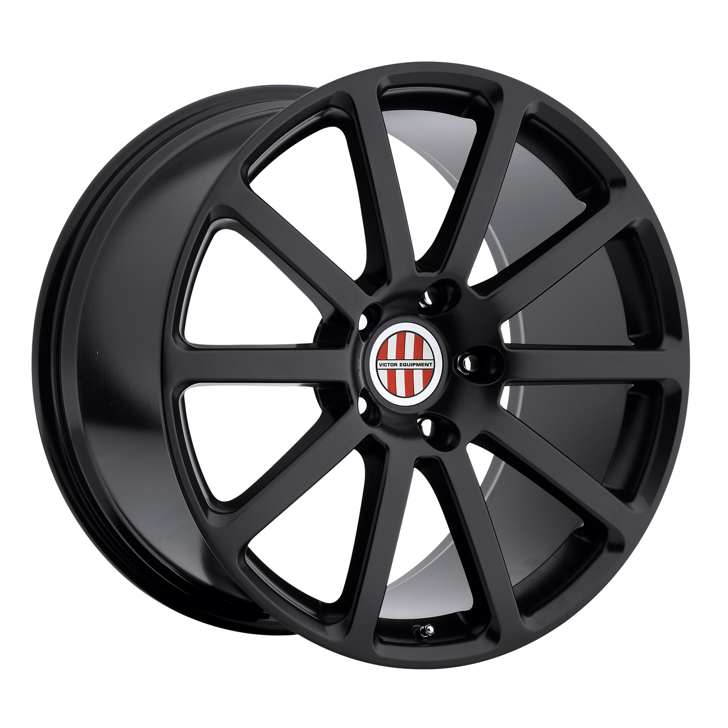 Set of 4: Victor Equipment Zehn Wheel, 18x9.5 +49 Offset 5x130, Matte Black - 1895VIZ495130B71