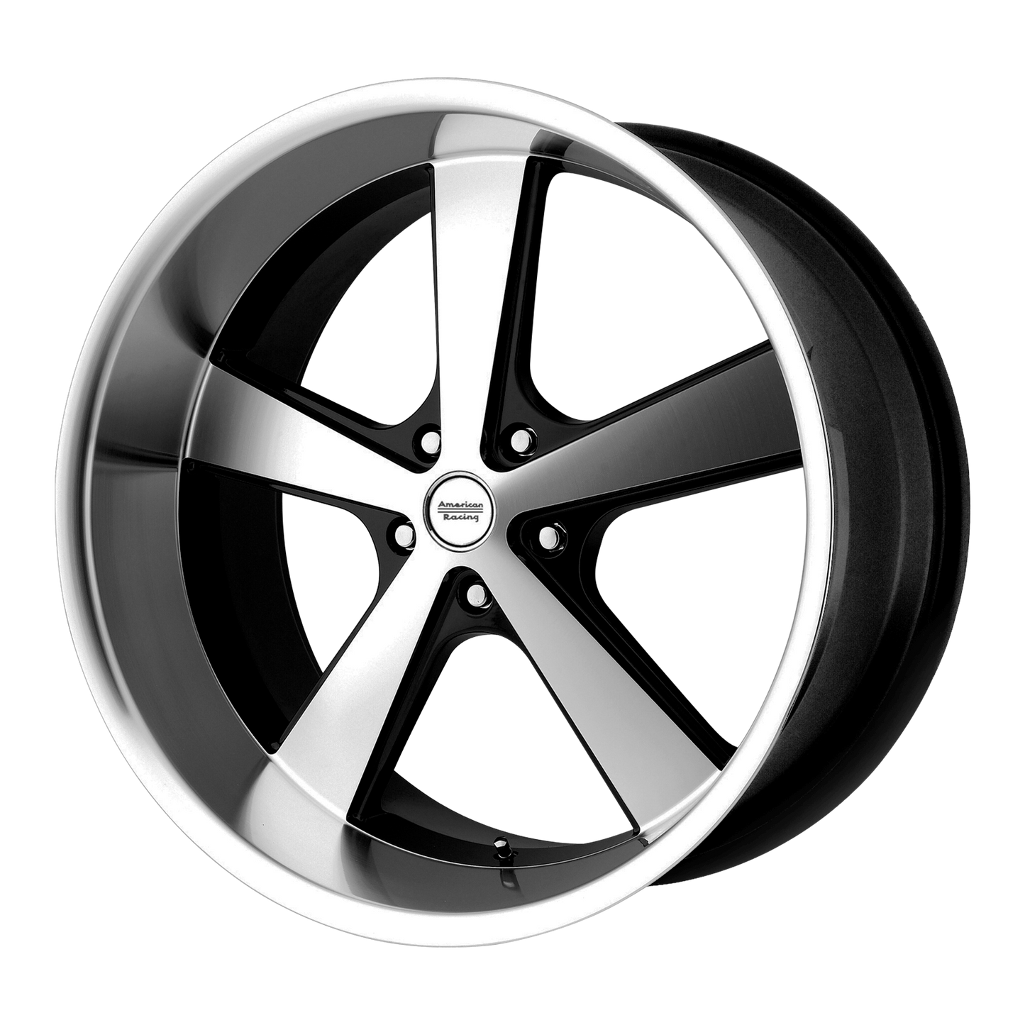 American Racing Vn701 Nova Wheel, 20x10.0 +18 Offset 5x127, Gloss Black Machined - VN70121050318