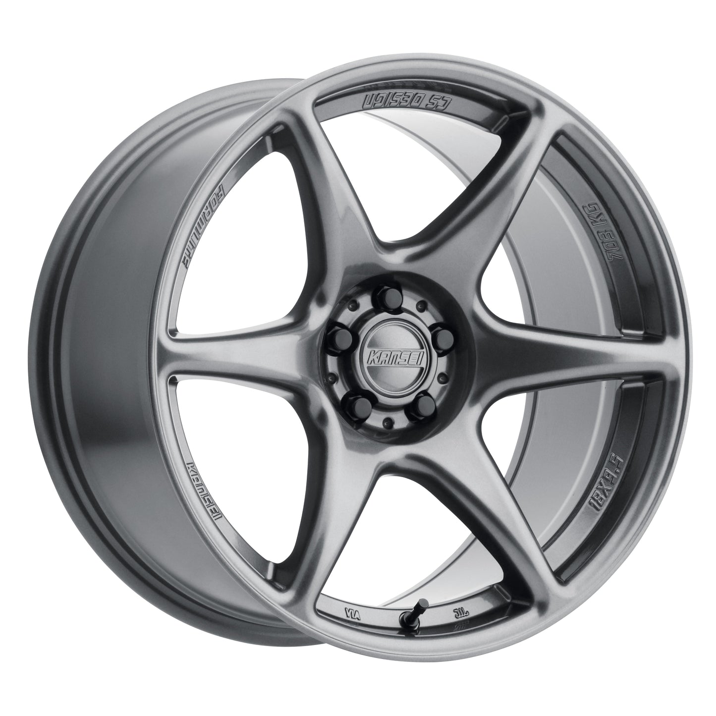 Kansei TANDEM Wheel, 18X9.5 5X100 22, Gloss Gunmetal - K11G-189516+22.
