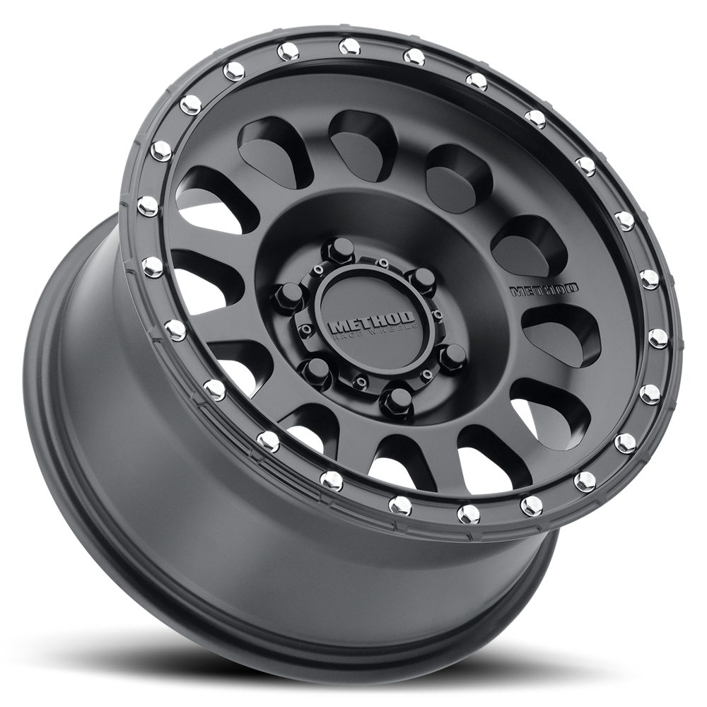 Set of 4: Method MR315 18x9 +18mm Offset 6x5.5 106.25mm CB Matte Black - MR31589060518