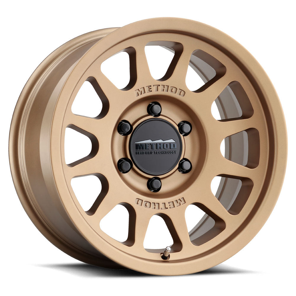 Set of 4: Method MR703 17x8.5 0mm Offset 8x6.5 130.81mm CB Method Bronze - MR70378580900