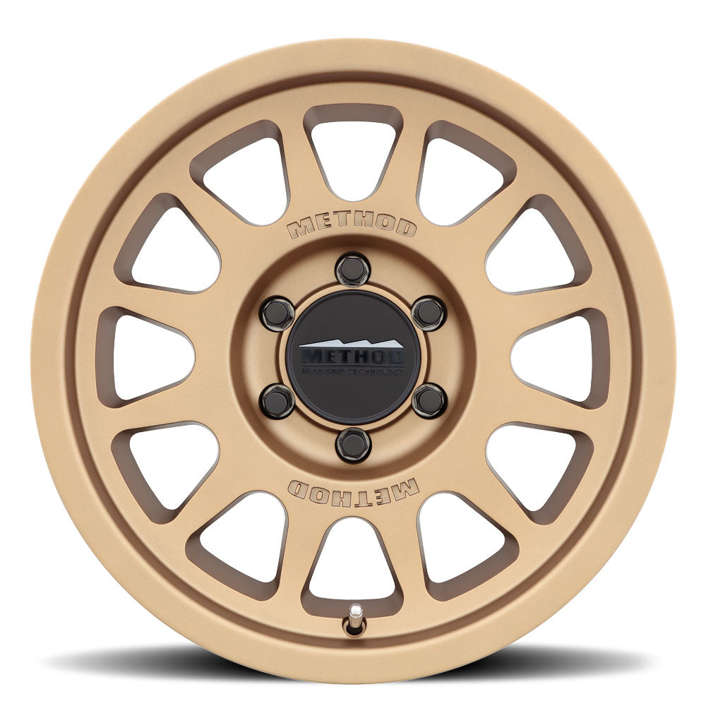 Set of 4: Method MR703 17x8.5 0mm Offset 8x6.5 130.81mm CB Method Bronze - MR70378580900