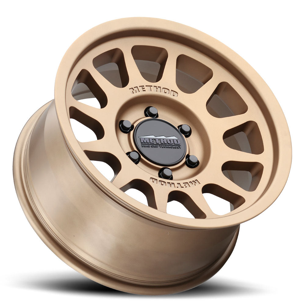 Set of 4: Method MR703 17x8.5 0mm Offset 8x6.5 130.81mm CB Method Bronze - MR70378580900