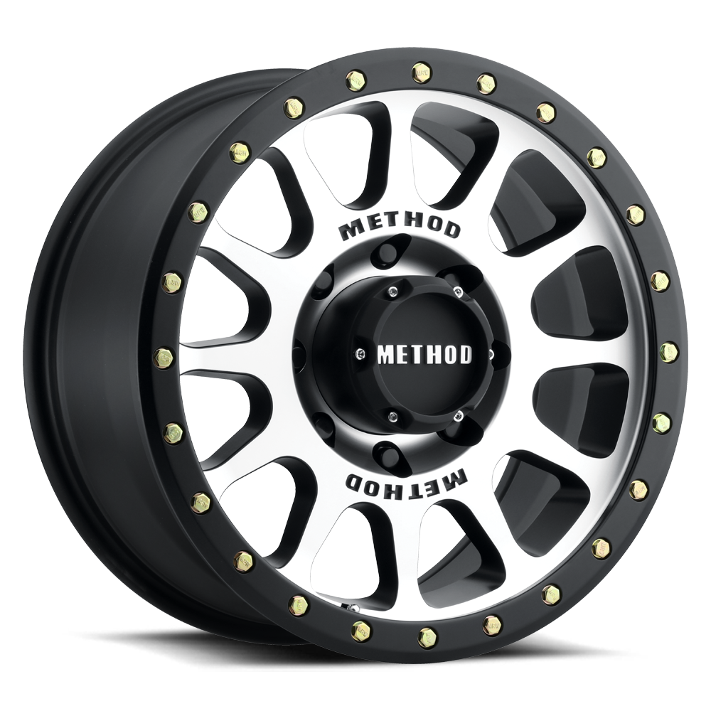 Set of 4: Method MR305 NV 17x8.5 0mm Offset 5x5 94mm CB Machined/Black - MR30578550300