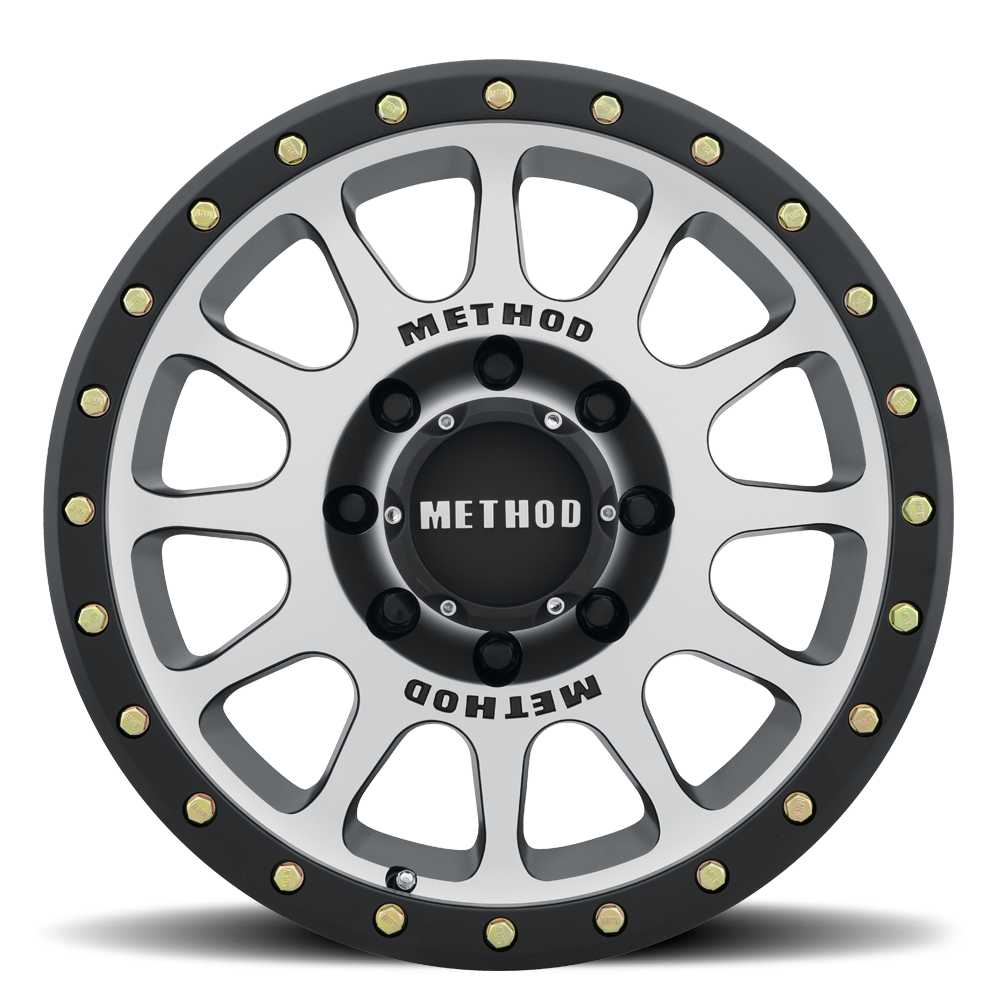 Set of 4: Method MR305 NV 17x8.5 0mm Offset 5x5 94mm CB Machined/Black - MR30578550300