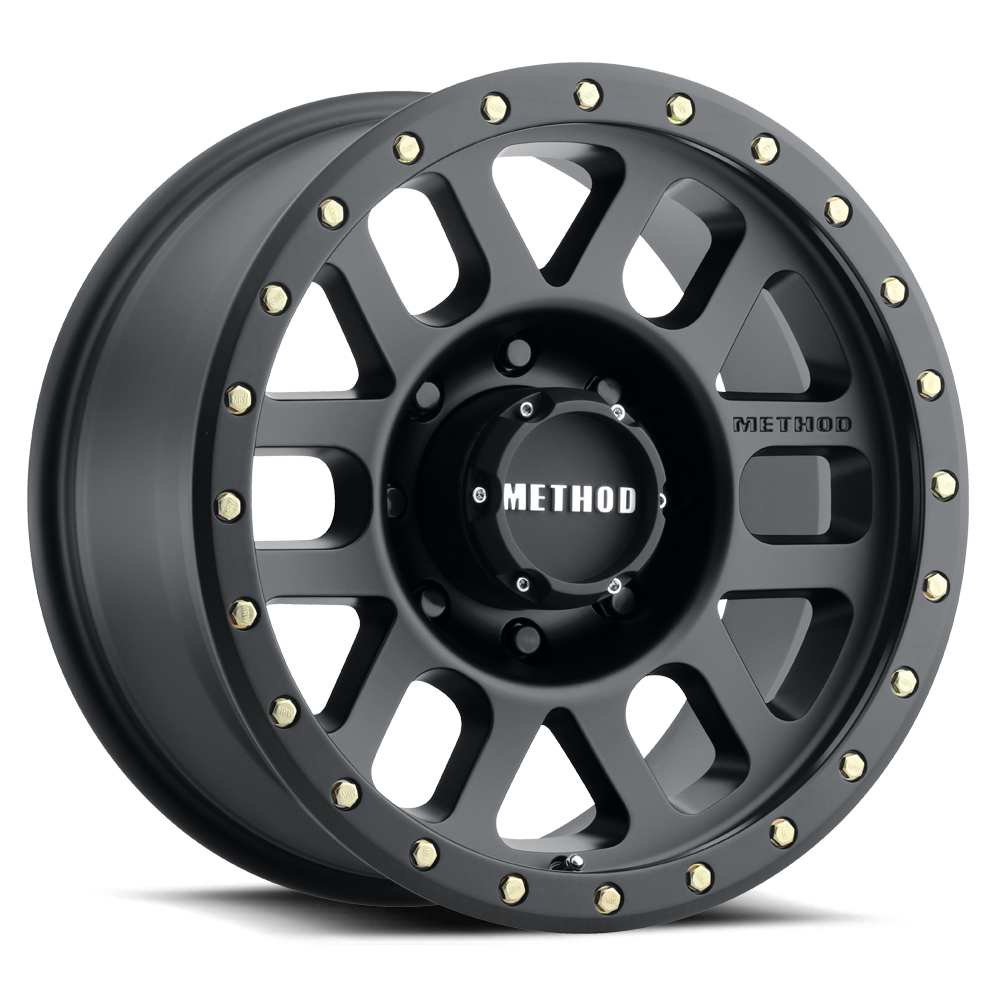 Set of 4: Method MR309 Grid 18x9 0mm Offset 8x180 130.81mm CB Matte - MR30989088500