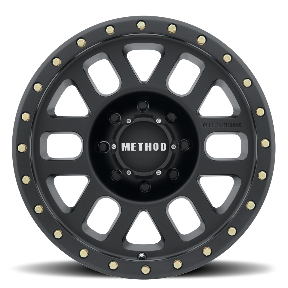 Set of 4: Method MR309 Grid 18x9 0mm Offset 8x180 130.81mm CB Matte - MR30989088500