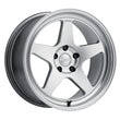 Kansei KNP Wheel, 18X9.5 5X114.3 22, Hyper Silver with Bright Machined Lip - K12H-189512+22.