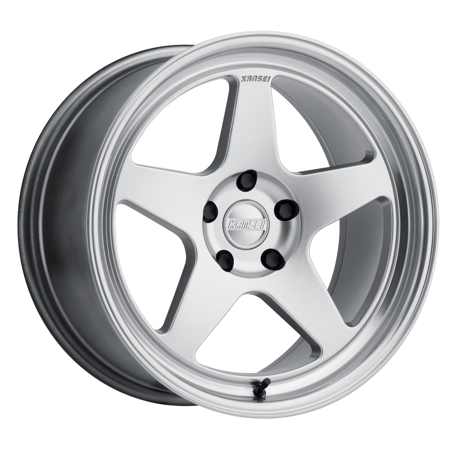 Kansei KNP Wheel, 18X9.5 5X114.3 22, Hyper Silver with Bright Machined Lip - K12H-189512+22.