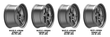 Kansei ROKU Wheel, 18X10.5 5X114.3 12, Matte Grey with Bright Machined Lip - K14G-181512+12.
