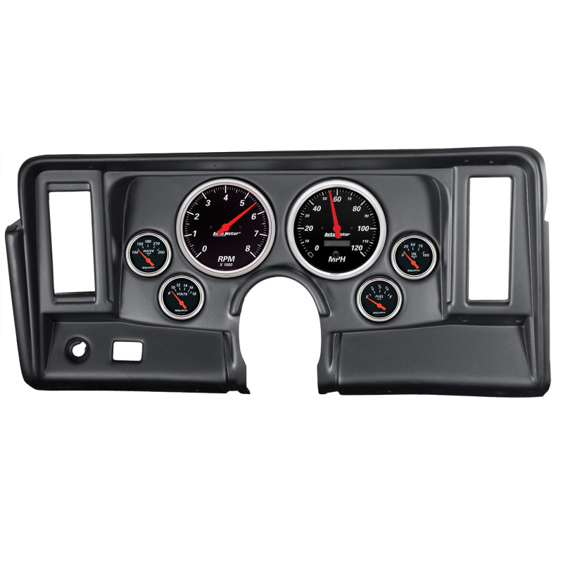 Autometer Designer Black 69-76 Nova Dash Kit 6pc Tach / - 7024-DB