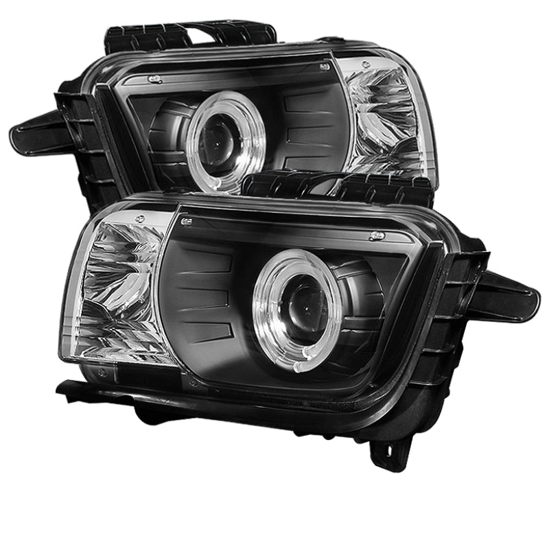 Spyder Chevy Camaro 10-13 Projector Headlights Dual Halo LED Halo - 5034236