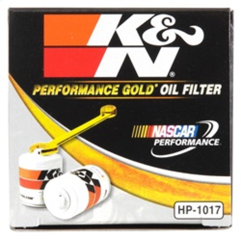 K&N 3.74inch / 2.98 OD Performance Gold Oil Filter - HP-1017