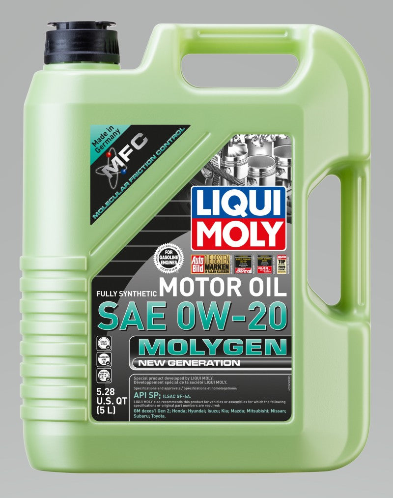 LIQUI MOLY 5L Molygen New Generation Motor Oil SAE 0W20 - 20438