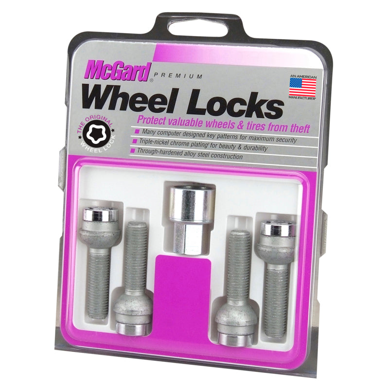 McGard Wheel Lock Bolt Set - 4pk. (Radius Seat) M14X1.5 - 28018