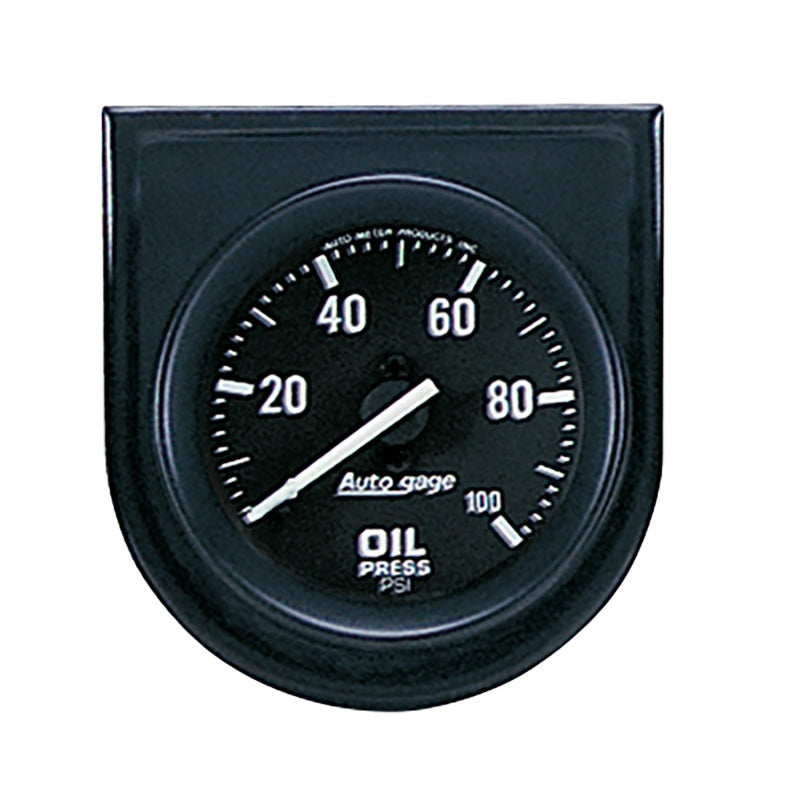 Autometer AutoGage Gauge Console 100psi Oil Pressure Gauge - Black - 2332