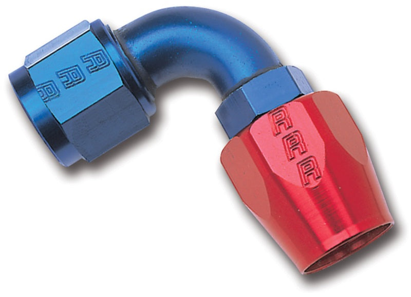 Russell Performance -20 AN Red/Blue 90 Degree Full Flow Hose - 610210