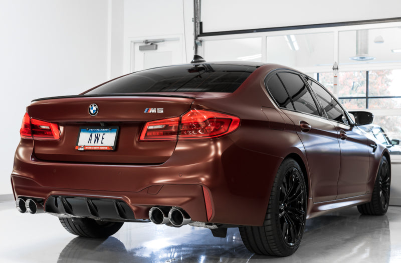 AWE Tuning 18-19 BMW M5 (F90) 4.4T AWD SwitchPath Axle-back - 3025-43065