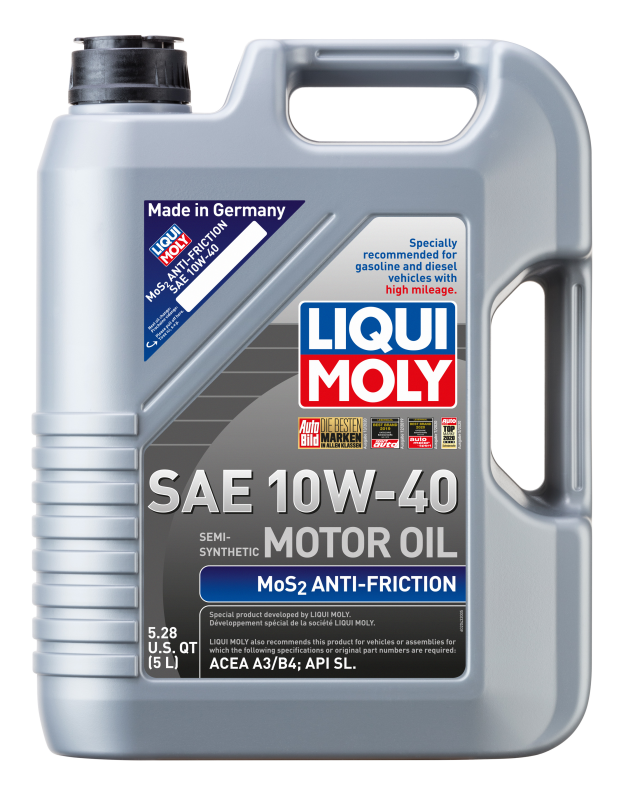 LIQUI MOLY 5L MoS2 Anti-Friction Motor Oil 10W40 - 2043