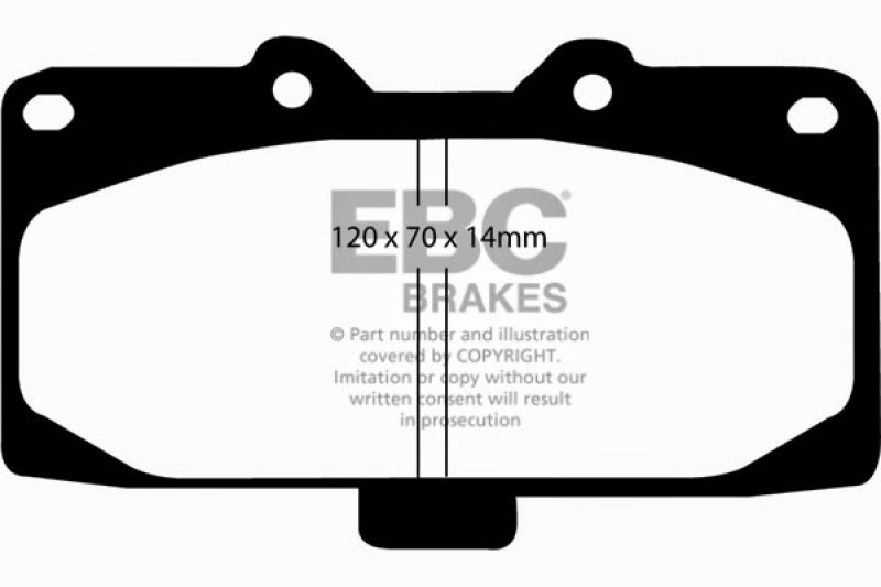 EBC Yellowstuff Brake Pad Sets (Fronts Only) - DP41200R