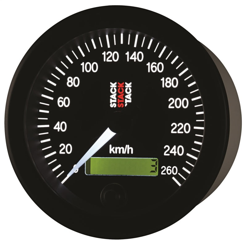 Autometer Stack 88mm 0-260 KM/H Electronic Speedometer - Black - ST3802