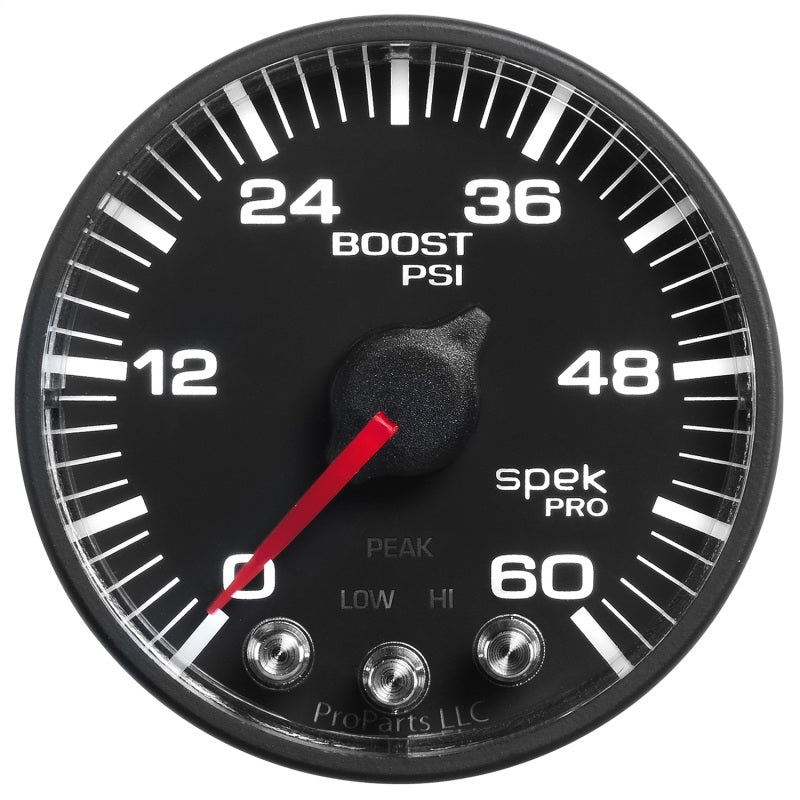 Autometer Spek-Pro 52.4mm 0-60 PSI Digital Stepper Motor Boost Gauge - P304328