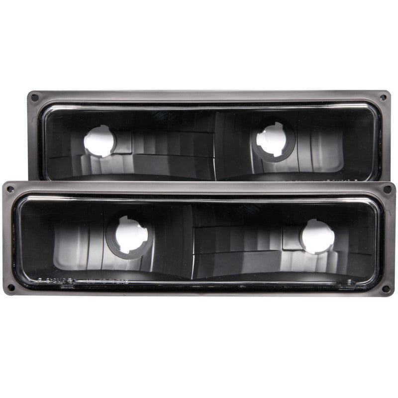 ANZO 1988-1998 Chevrolet C1500 Euro Parking Lights Black - 511053