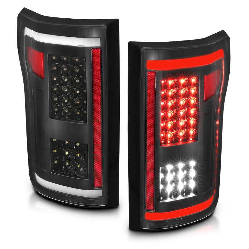 ANZO 2015-2017 Ford F-150 LED Taillights Black - 311285