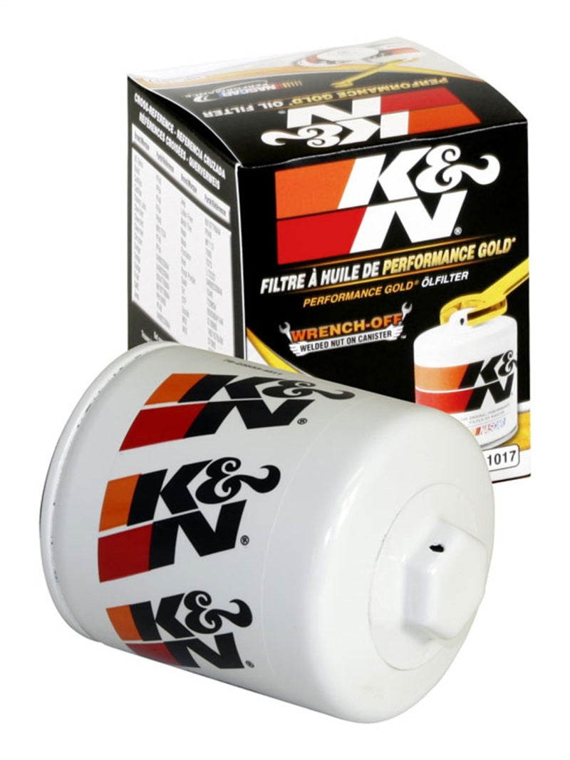 K&N 3.74inch / 2.98 OD Performance Gold Oil Filter - HP-1017