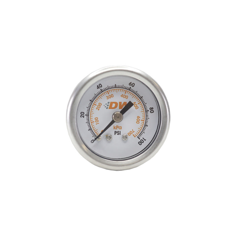 DeatschWerks 0-100 PSI 1/8in NPT Mechanical Fuel Pressure Gauge - 6-01-G