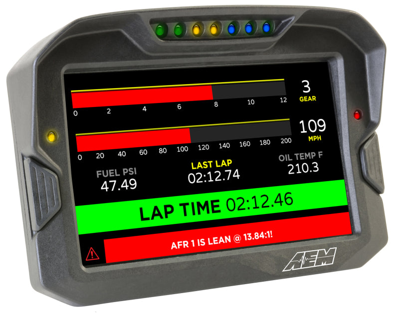 AEM CD-7 Non Logging Race Dash Carbon Fiber Digital Display - 30-5700