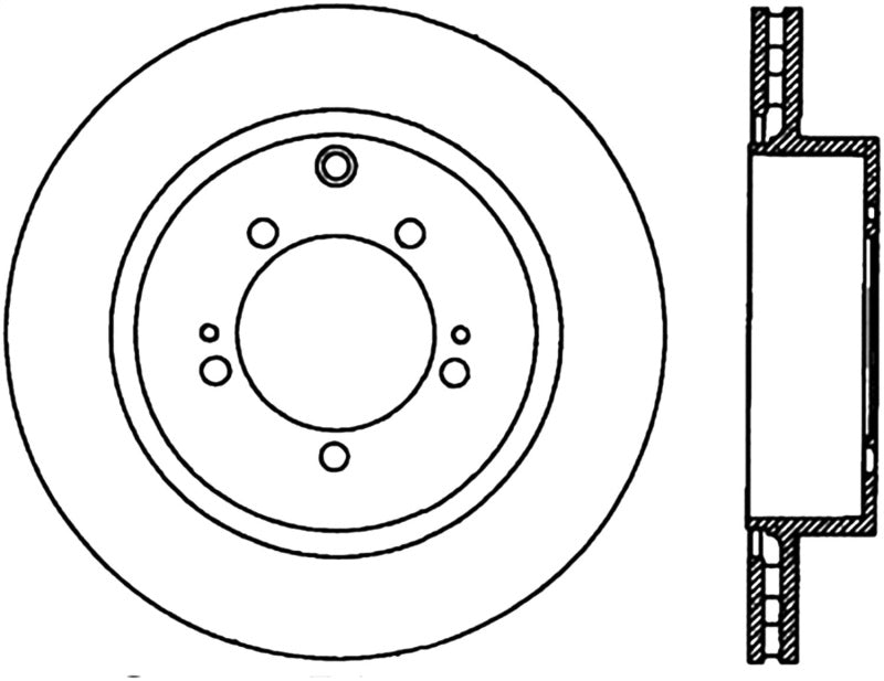 StopTech Slotted & Drilled Sport Brake Rotor - 127.46065L