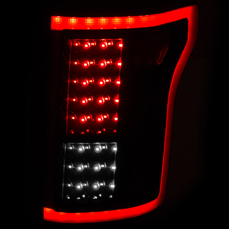 ANZO 2015-2016 Ford F-150 LED Taillights Black - 311261