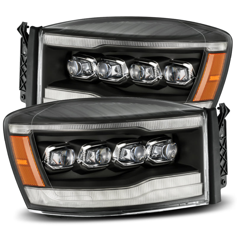 AlphaRex 06-08 Dodge Ram 1500HD NOVA LED ProjHeadlights Plank Style - 880536