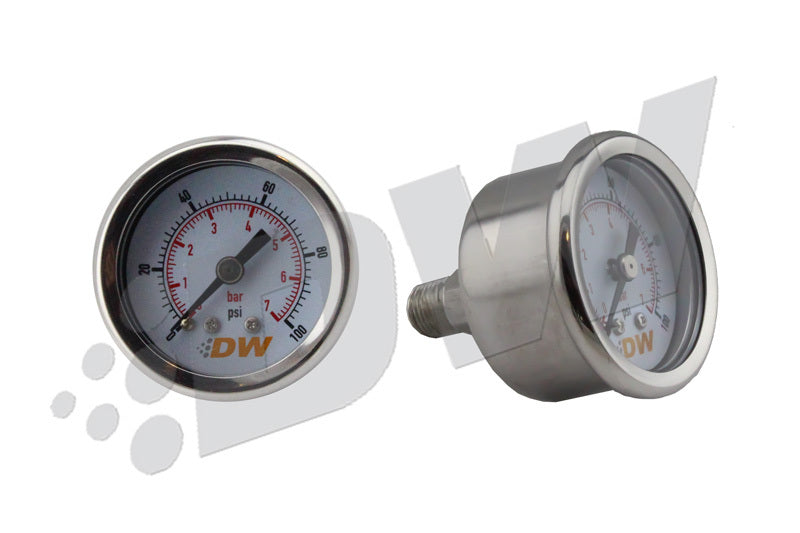 DeatschWerks 0-100 PSI 1/8in NPT Mechanical Fuel Pressure Gauge - 6-01-G