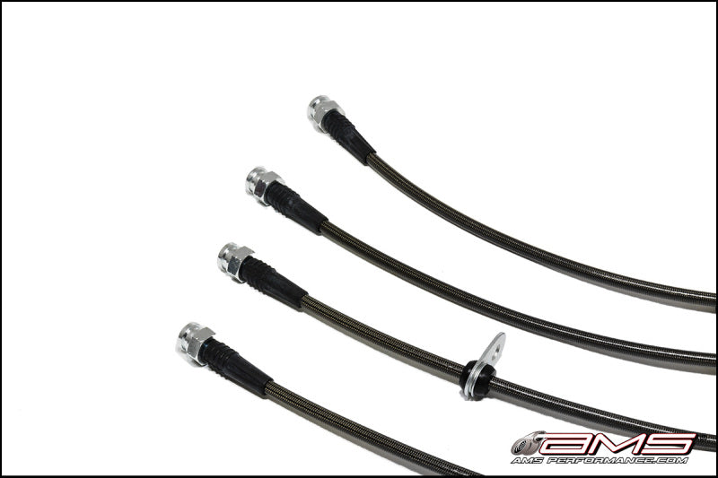 AMS Performance 08-15 Mitsubishi EVO X Stainless Steel Brake Lines - AMS.04.01.0004-1