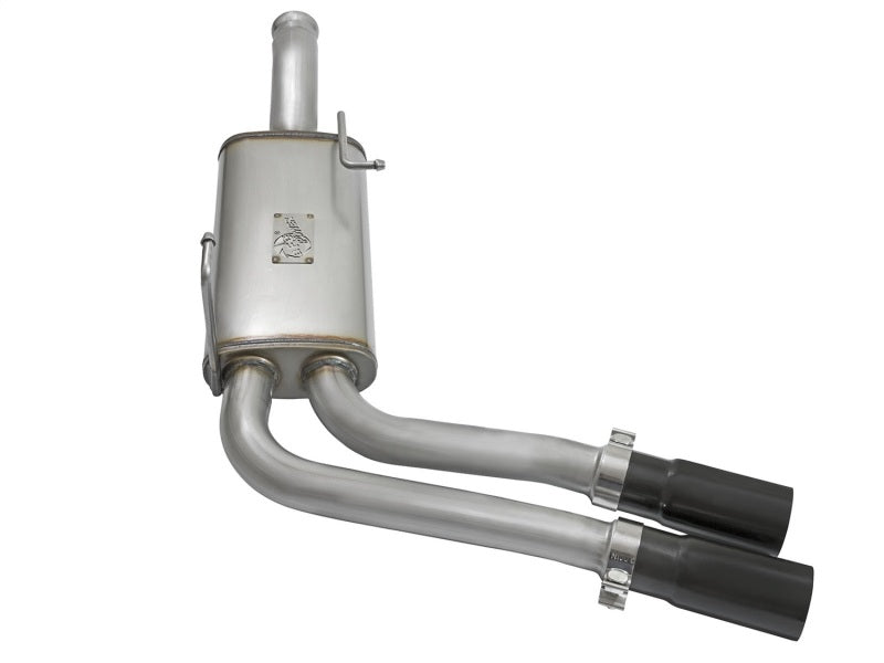 aFe Rebel Series CB Middle-Side Exit SS Exhaust w/ Black - 49-44070-B