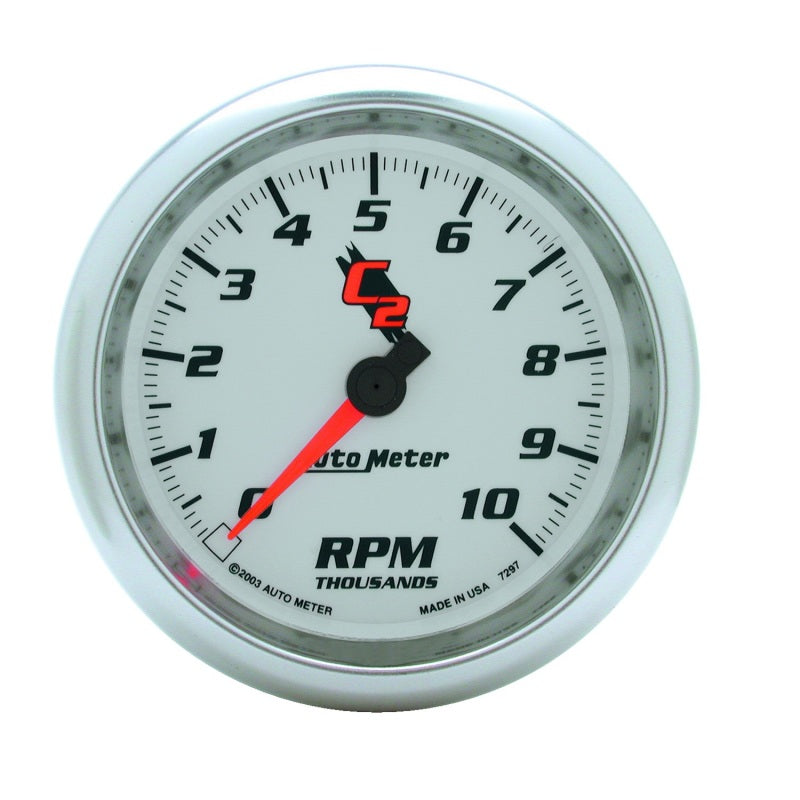 Autometer C2 3 3/8 inch 10000RPM In-Dash Tachometer - 7297