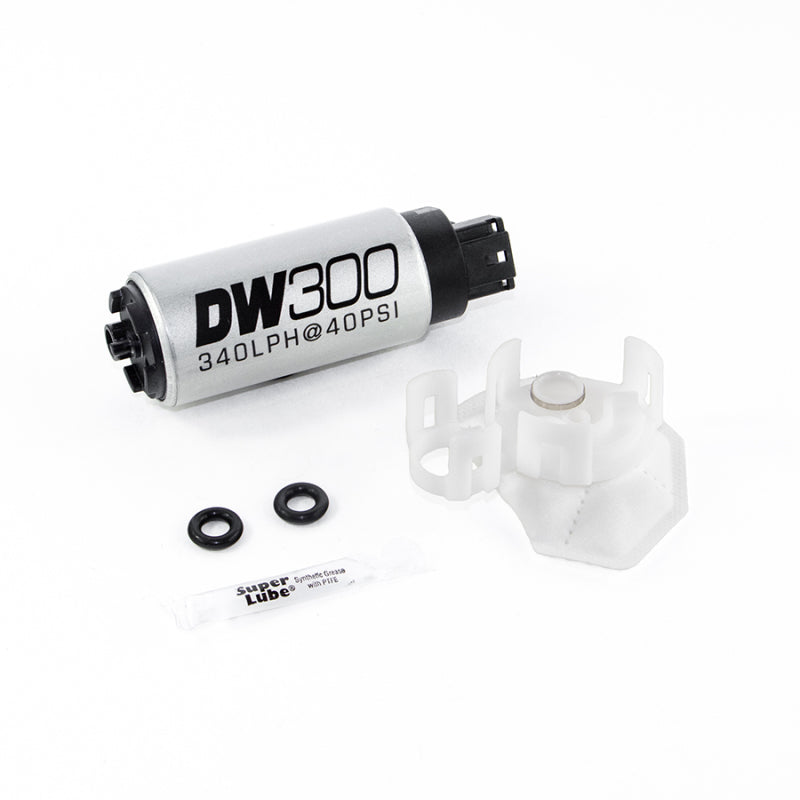 DeatschWerks 340lph DW300C Compact Fuel Pump w/Install Kit 08-15 Mitsubishi - 9-307-1026