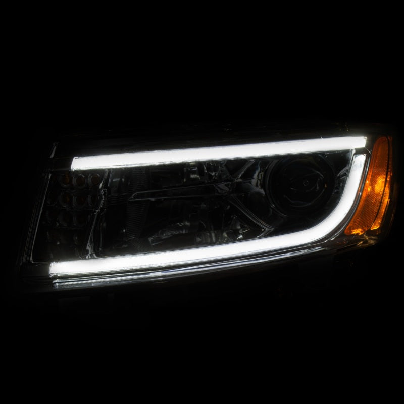 ANZO 2014-2015 Jeep Grand Cherokee Projector Headlights w/ Plank Style - 111328